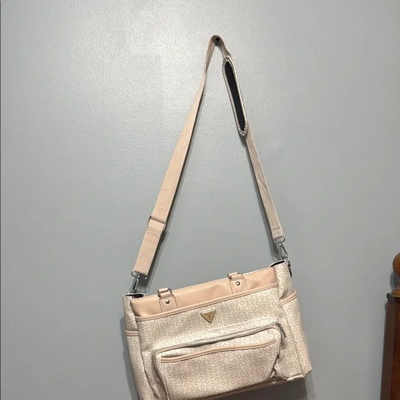 Guess Cream and Pink Women's Bag - Picture 3 of 8